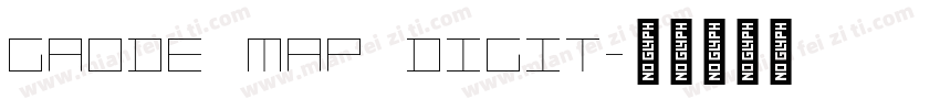 Gaode Map Digit字体转换